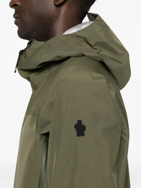Яке Moncler Grenoble с качулка зелено