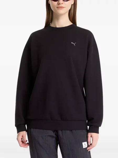 Hanorac crewneck Puma cu decolteu rotund negru