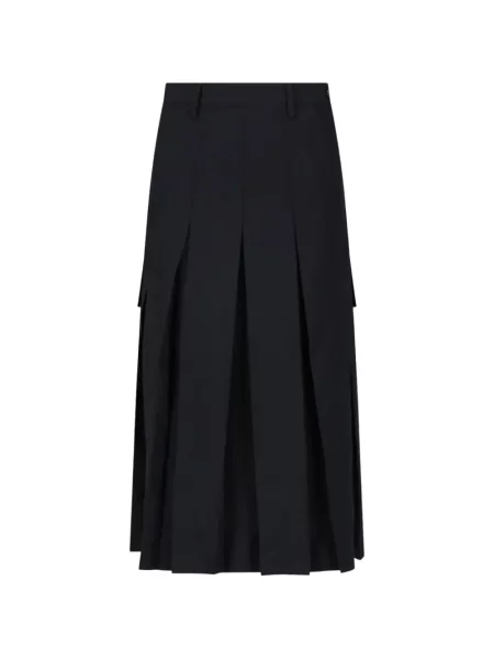 Fustă midi Mm6 Maison Margiela negru