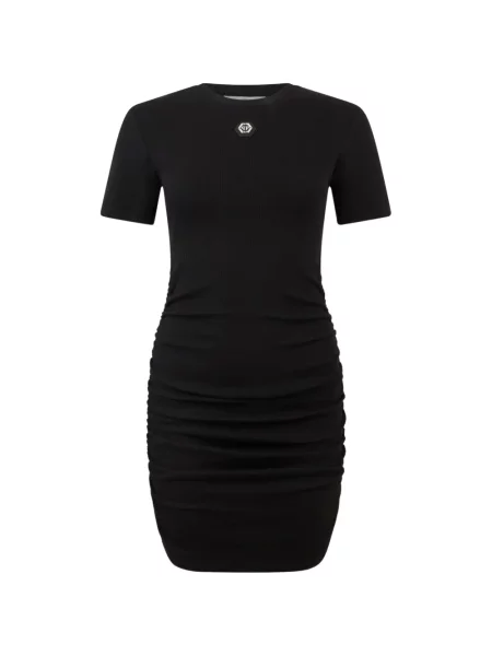 Rochie tip cămașă Philipp Plein negru