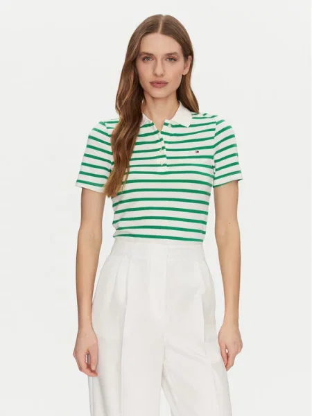 Polo majica Tommy Hilfiger zelena