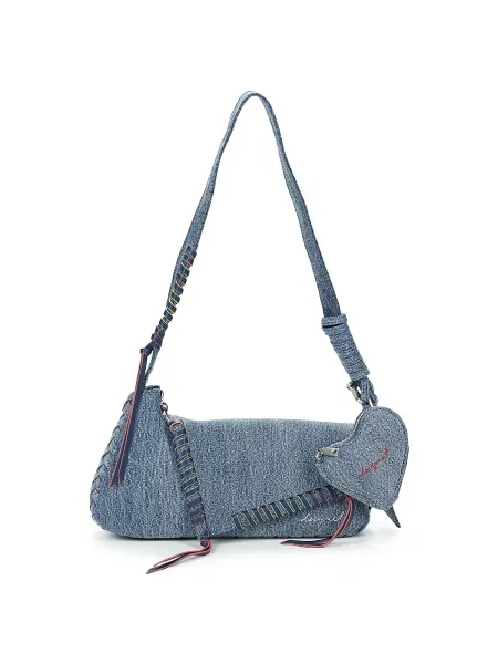 Crossbody torbica Desigual modra