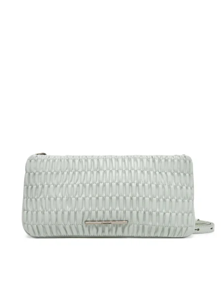 Táska Calvin Klein Jeans Rouched Zip Top Bag szürke