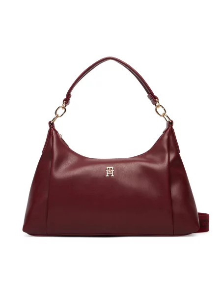 Torbica Tommy Hilfiger Th Essential Shoulder Bag tamnocrvena