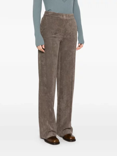 Pantaloni Via Masini 80 de catifea cord maro