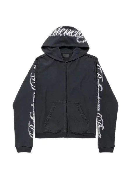 Mikina s kapucňou Balenciaga čierna