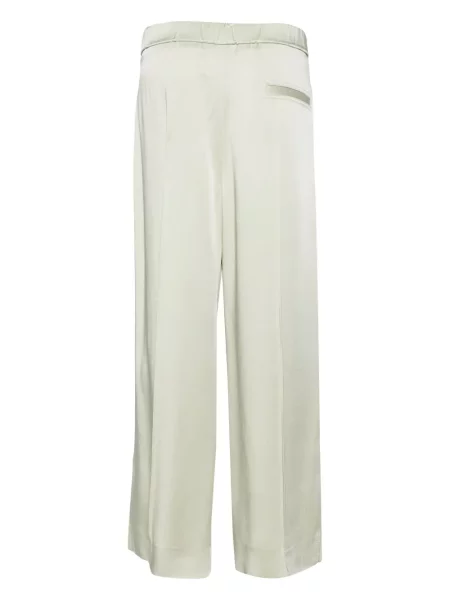 Plačiakojis kelnės Jil Sander žalia