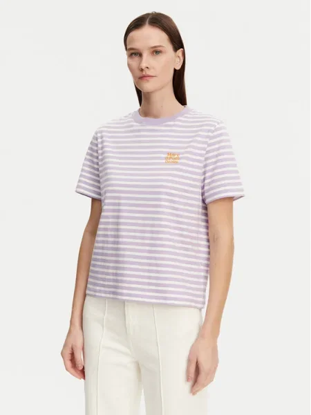 Тениска Marc O'polo Denim виолетово