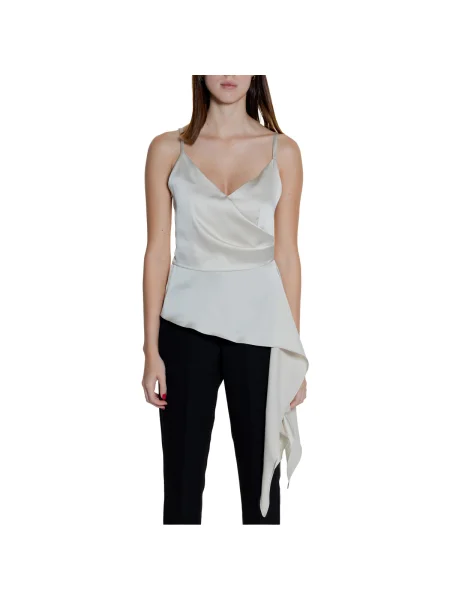 Top Silence din satin negru