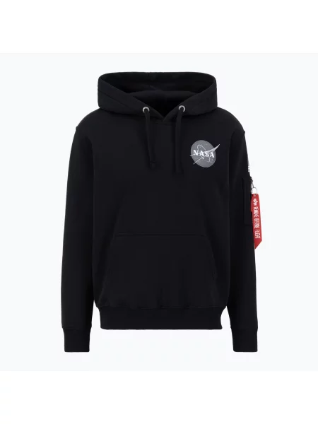 Férfi pulóver Alpha Industries Space Shuttle black Space Shuttle fekete