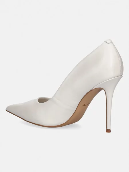 Pantofi cu toc Aldo din piele alb