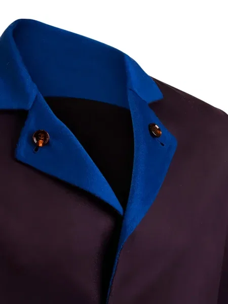 Palton Kiton din cașmir albastru