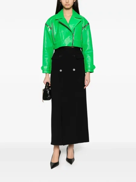 Geanta de piele Mitiliane Couture verde