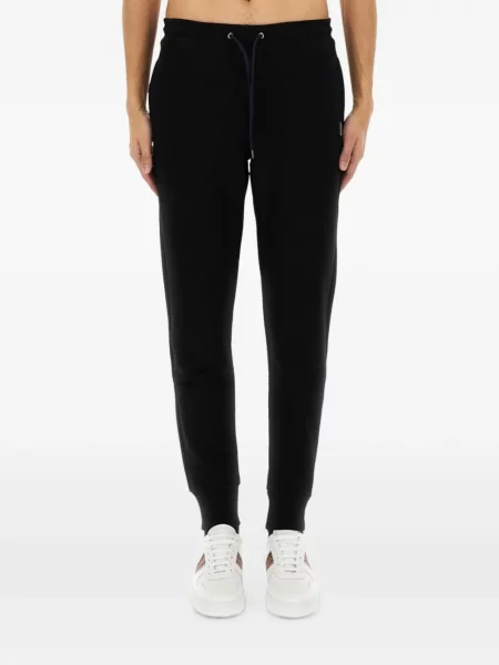 Pantaloni Ps Paul Smith cu model zebră alergare negru