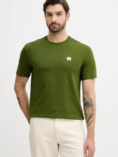 Тениска Calvin Klein Jeans синьо