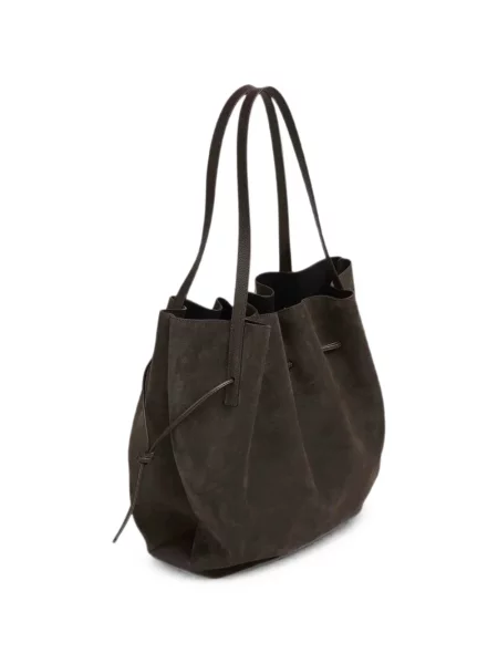 Τσάντα shopper Yuzefi σουέτ καφέ