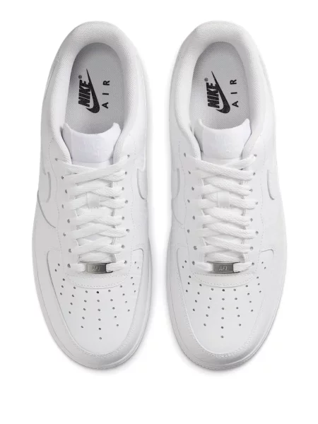 Кожени маратонки Nike Air Force 1 камъни бяло