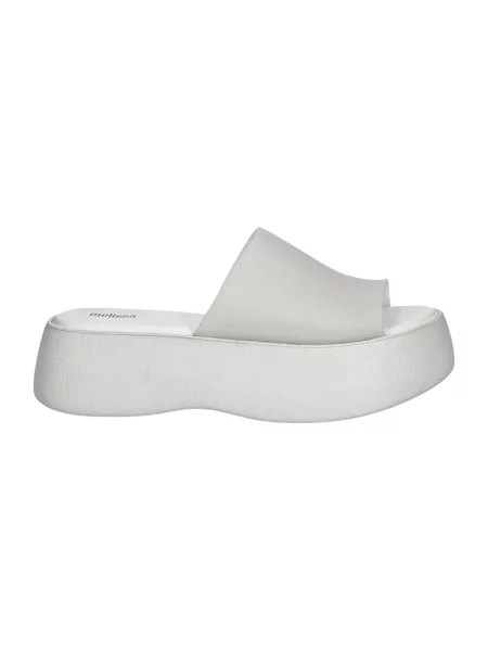 Klapki Melissa na platformie szare