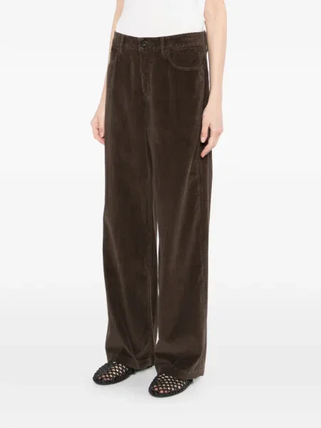 Pantaloni James Perse de catifea cord maro