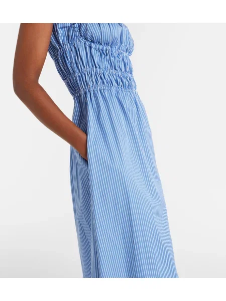 Rochie midi Altuzarra cu dungi albastru