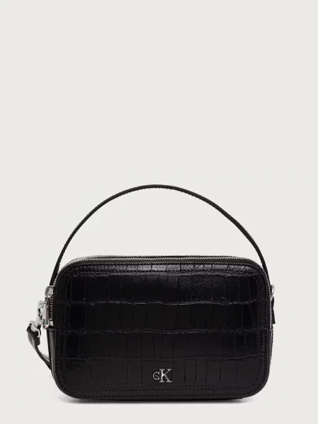 Calvin Klein Geantă Ck Croc Camera Bag negru