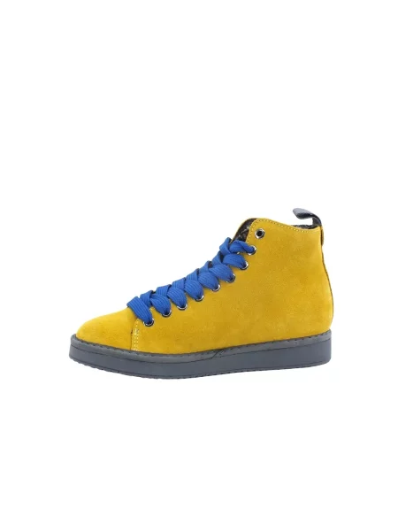 Sneakersy Panchic skórzane żółte
