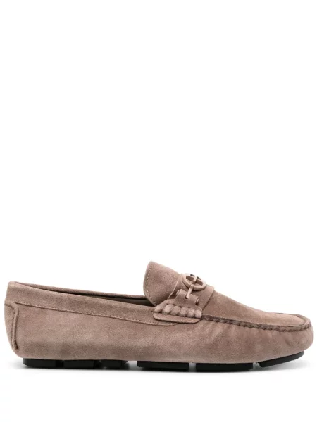 Pantofi loafer Baldinini din piele de căprioară maro