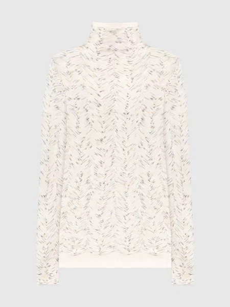 Гольф з вовною у візерунок Missoni білий