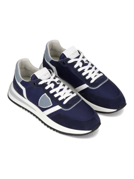 Buty do biegania Philippe Model skórzane do biegania niebieskie