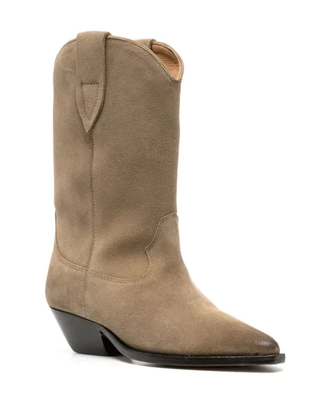 Botine Isabel Marant cowboy maro
