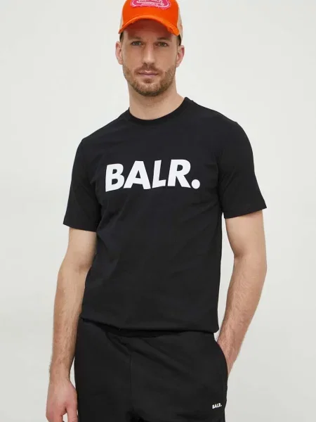 Тениска BALR. черно с принт