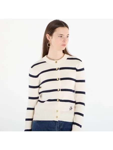 Dzianinowa kurtka Tommy Hilfiger biała