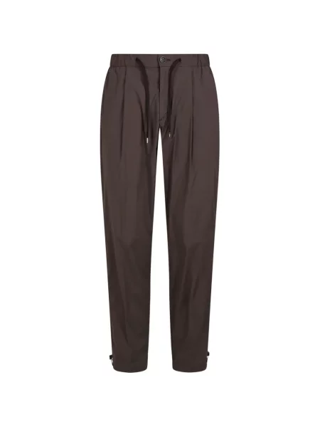 Pantaloni Herno cu cordon maro