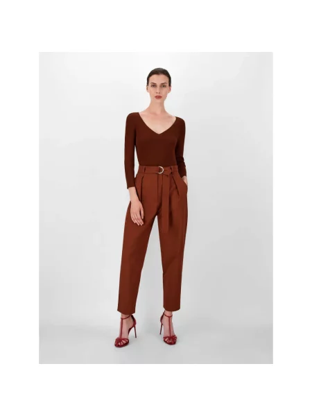 Spodnie Max Mara brązowe