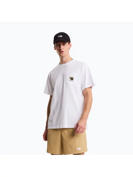 Tricou pentru bărbați The North Face Mountain Logo Relaxed tnf white alb