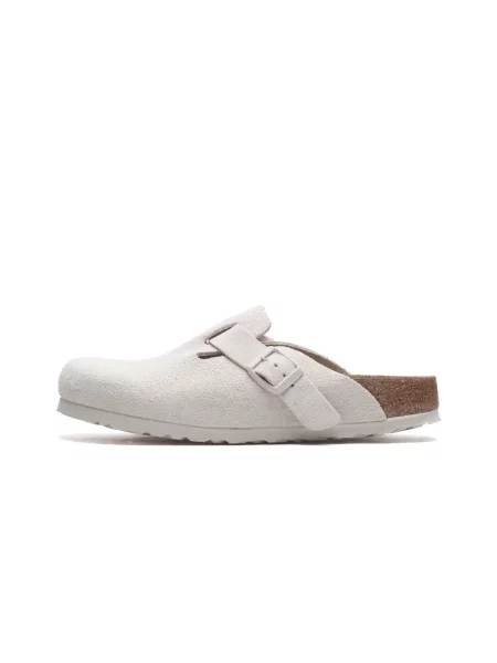 Klapki Birkenstock zamszowe białe