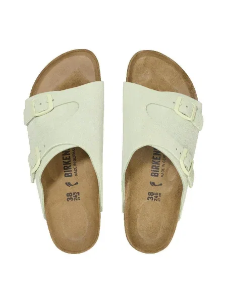 Pantofi Birkenstock din piele de căprioară maro