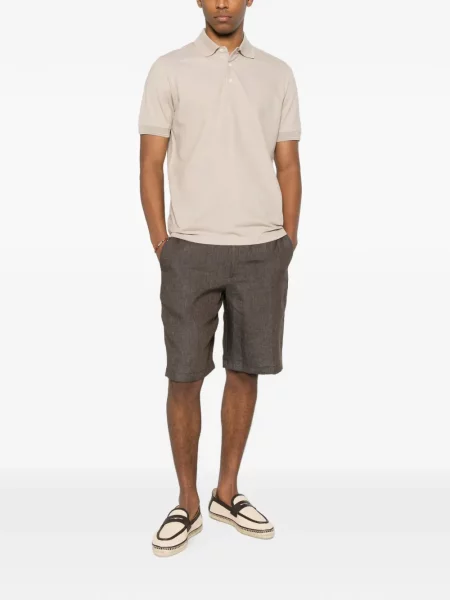 Scurt tricou polo Canali maro