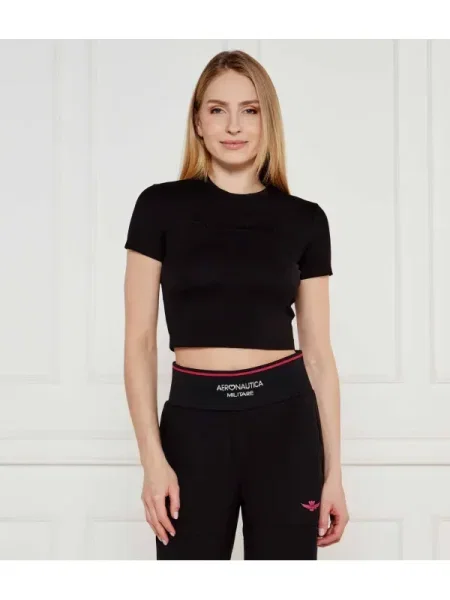 Tricou | Cropped Fit negru