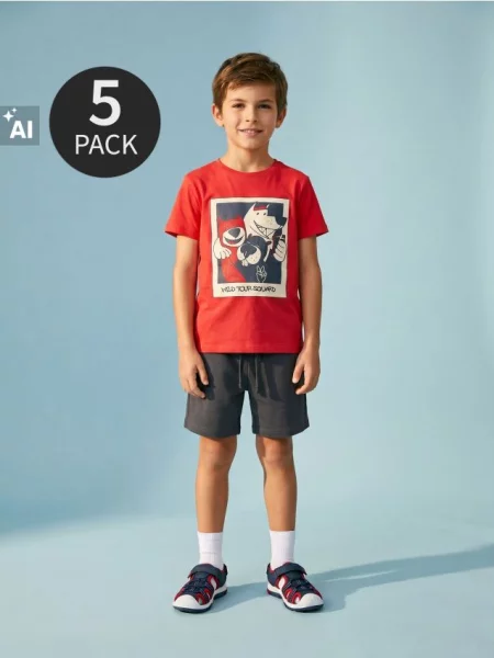 Sinsay Teplákové kraťasy 5 pack šedá