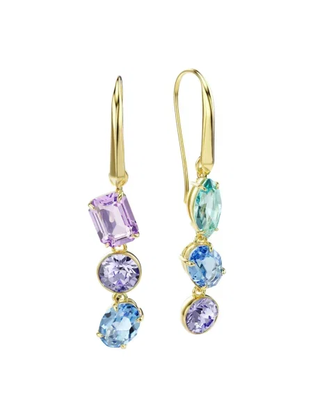 Kolczyki Swarovski drapowane z drapu