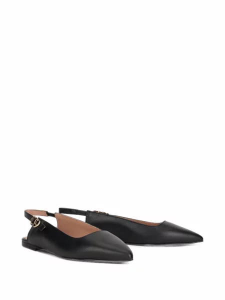 Pantofi cu toc Love Moschino slingback negru