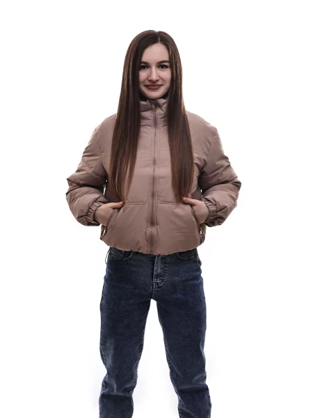 Демісезонна куртка STREAM текстиль/поліестер бежевий