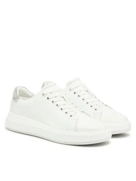 Calvin Klein Sneakersy Cupsole Lace Up Suede Bt bílá