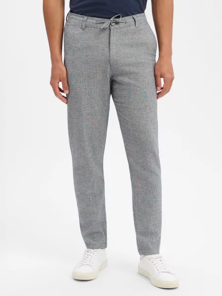 Chinosy Selected Homme niebieskie