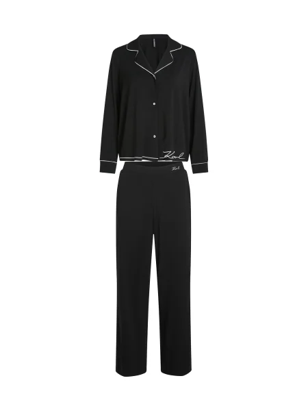 Karl Lagerfeld Pijama negru alb