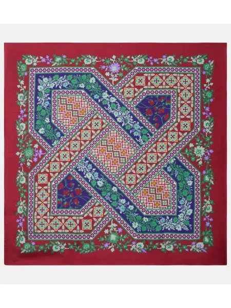 Fular La Doublej de mătase cu imagine