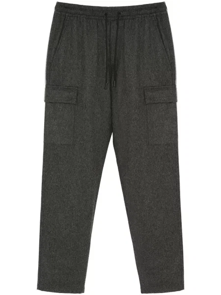 Pantaloni Yves Salomon tricotate gri