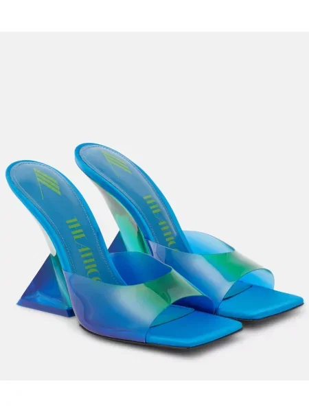 Papuci tip mules The Attico albastru