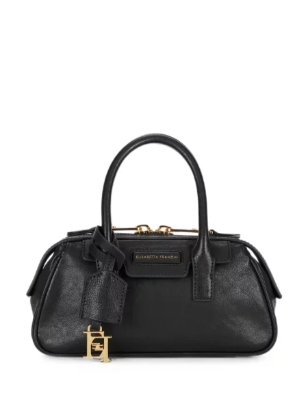 Geantă Elisabetta Franchi din piele negru